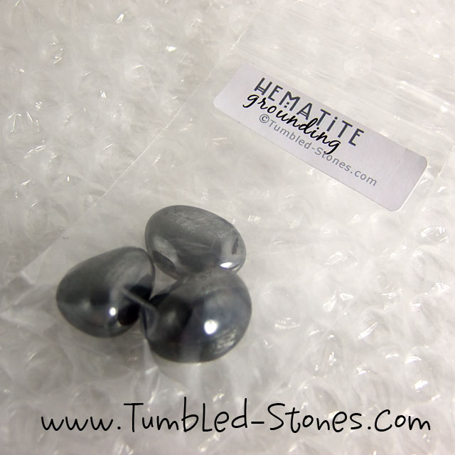 hematite tumbled stones