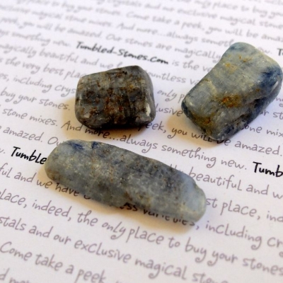 kyanite tumbled stones