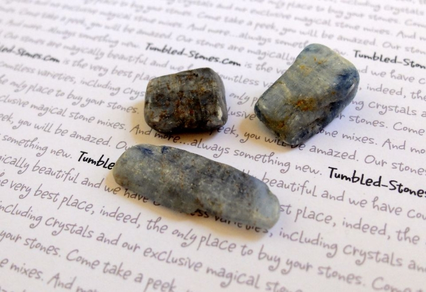 kyanite tumbled stones