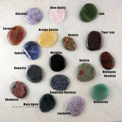 Soothing Stones or Worry Stones - gemstone polished, pocket stones, feel great.