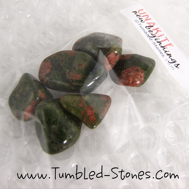 unakite tumbled stones